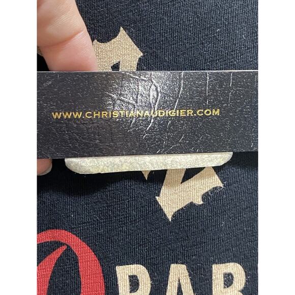 Christian Audigier LA Garage Parts Black Cotton T Shirt Size Sm Overdrive New - Picture 8 of 13